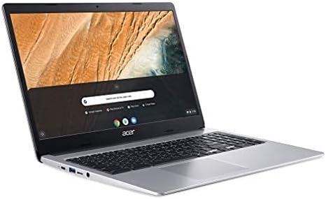 Acer 2022 Chromebook 315 15.6 Full HD 1080p IPS Touchscreen Laptop PC, Intel Celeron N4020 Dual-Core Processor, 4GB DDR4 RAM, 64GB eMMC, Webcam, WiFi, 12 Hrs Battery Life, Chrome OS, Silver