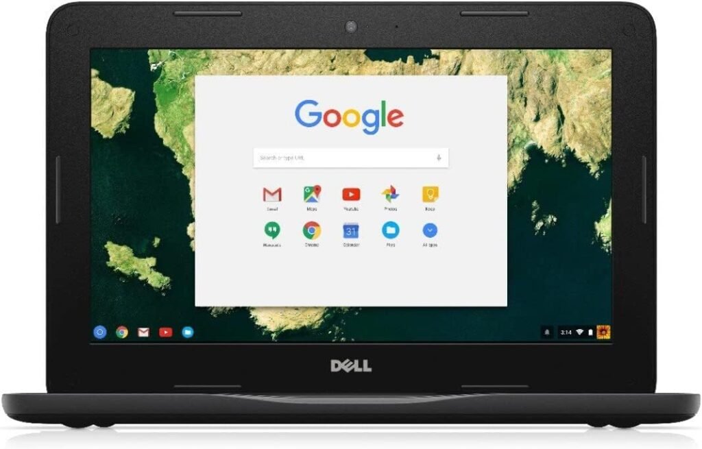 Dell Chromebook 11 3180 11.6-Inch 4GB | 16GB SSD Traditional Laptop (Black) (Renewed)