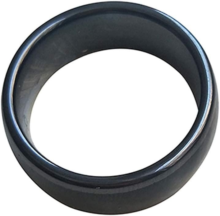 HECERE T5577 or UID chip RFID Black Ceramics Smart Finger rewrite Ring ID/IC Wear for Men or Women(UID IC-19MM)