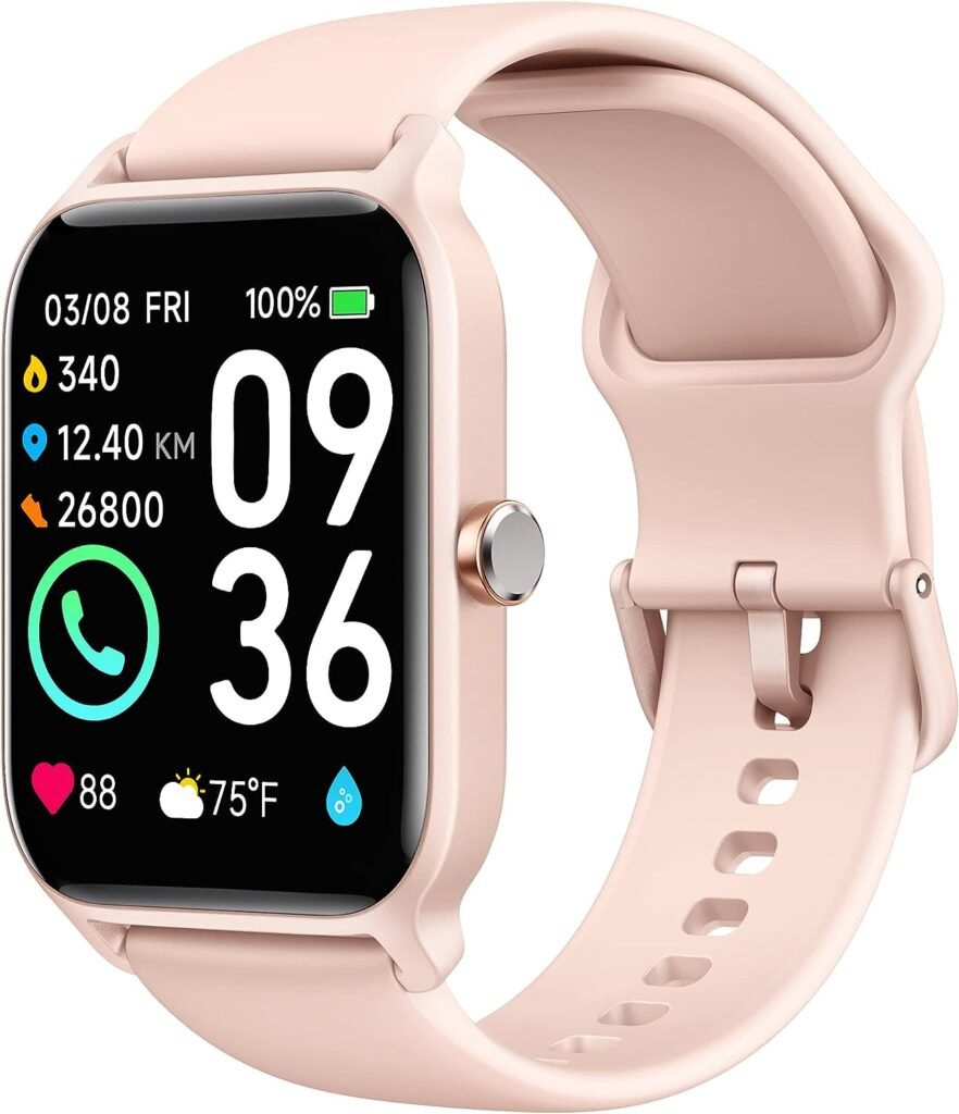 Smart Watch for Women,1.8Fitness Watch(Answer/Make Call),Alexa Built-in, [24H Heart Rate Sleep Blood Oxygen Monitor],5ATM Waterproof,100+Sports Modes Step Calorie Women Watches for iOSAndroid Phones