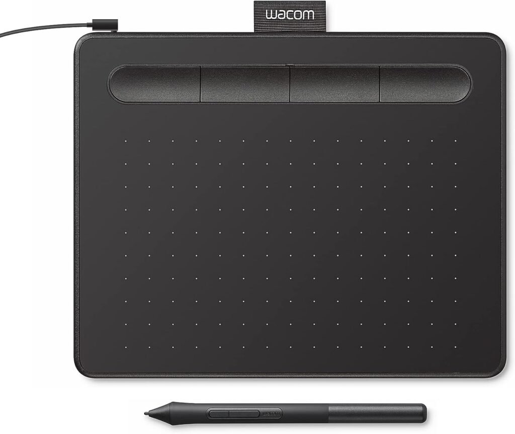 Wacom Intuos Small Graphics Drawing Tablet, includes Training  Software; 4 Customizable ExpressKeys Compatible With Chromebook Mac Android  Windows, drawing, photo/video editing, design  education